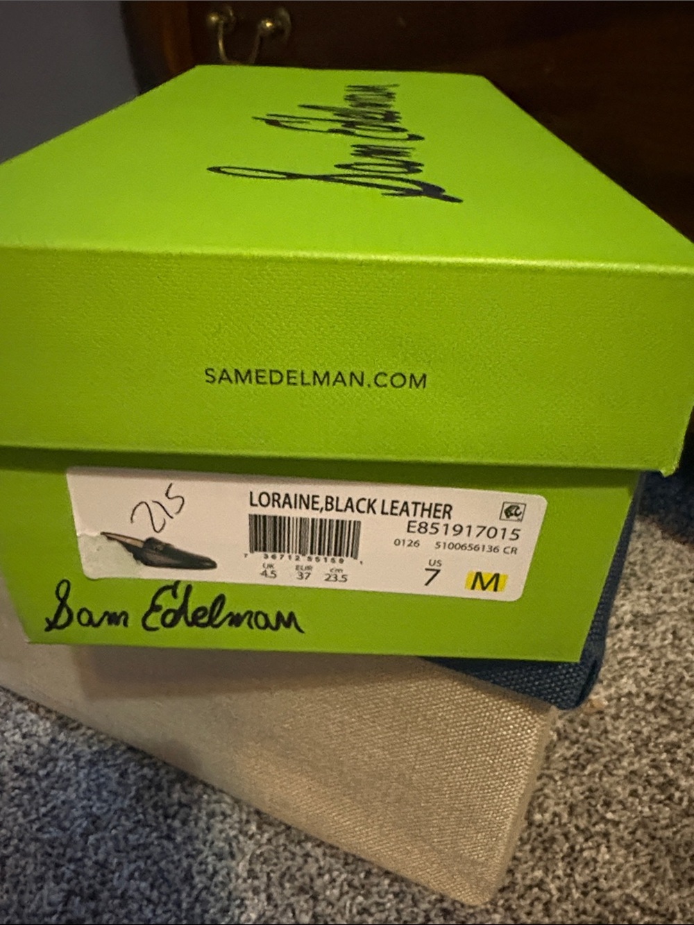 Ladies - new Sam Edelman black leather loafers - Picture 3 of 9
